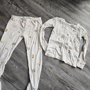 3T Girls Floral Print Kids Pajamas Set